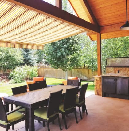 Image of outside awnings